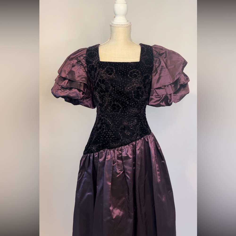 RARE Vintage Velvet Evening Dress
